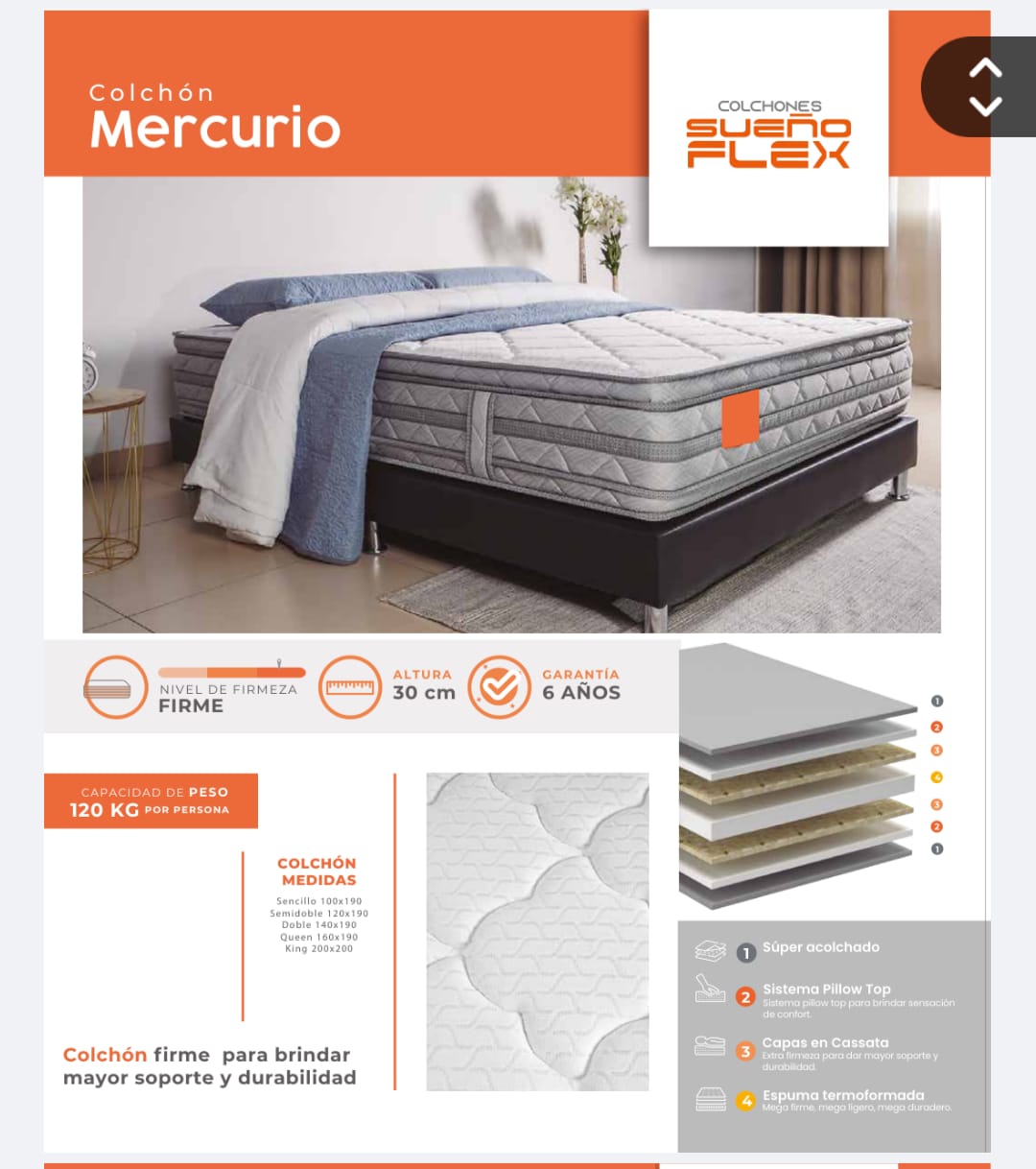 Colchón mercurio